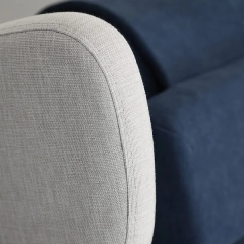 Sofa LIU trzyosobowa lite drewno nowoczesna do salonu lub biura