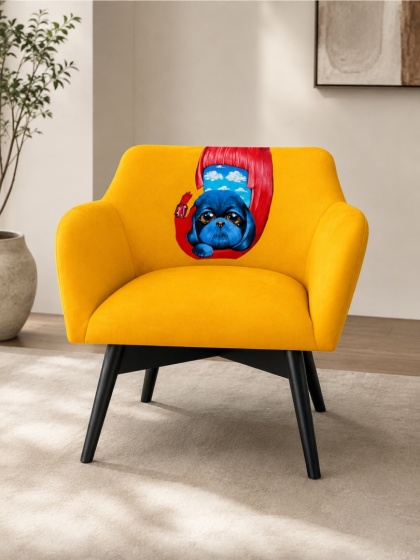 Fotel tapicerowany POP-ART w chmurach designerski do salonu lub sypialni