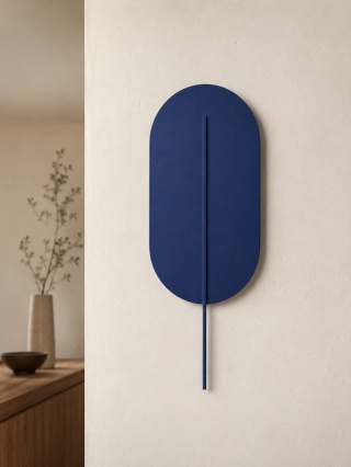 Lampa ścienna ROKKE granatowa do salonu, korytarza lub sypialni