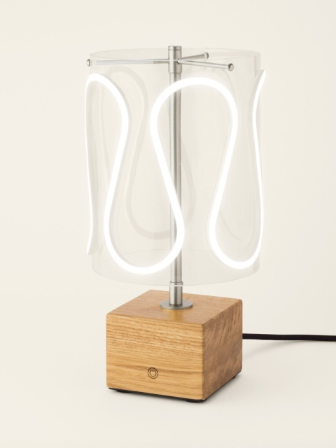 Lampa stołowa dekoracyjna ARCH lite drewno do salonu lub sypialni