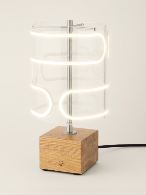 Lampa stołowa dekoracyjna CLOUD lite drewno do salonu lub sypialni