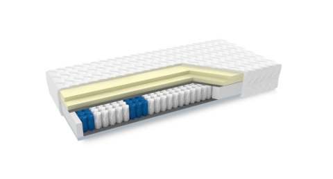 Materac kieszeniowy SOMA REST K-5 VISCO + LATEX dwustronny średniotwardy / twardy 24 cm