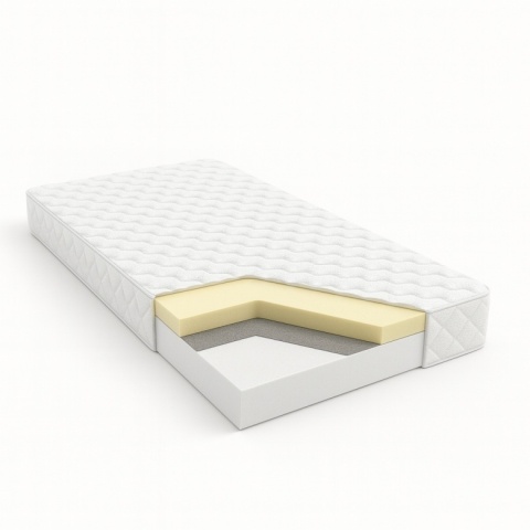 Materac piankowy SOMA REST P-2 + LATEX dwustronny średniotwardy / twardy 15 cm