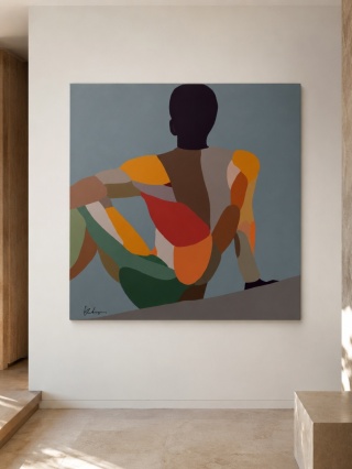 Obraz DIGITAL PAINTING - DREAMER 100 x 100 cm drukowany na plótnie