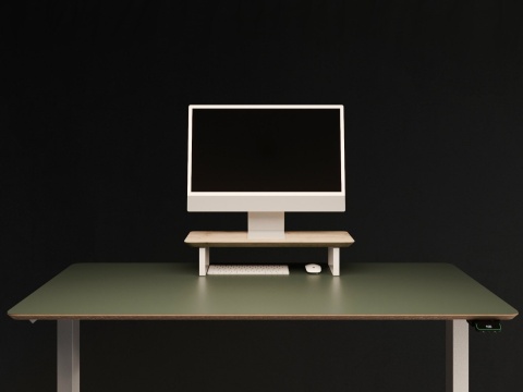 Półka pod monitor FIN drewniana podstawka do biura