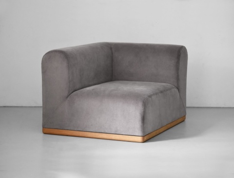 Sofa modułowa ALIKO elegancka Velvet złota do salonu