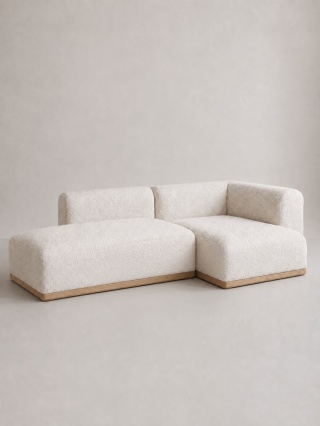 Sofa modułowa ALIKO designerska boucle biała do salonu