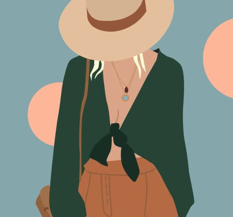 Komplet 2 szt zasłon zaciemniających PRETTY WOMAN welurowe designerskie z grafiką