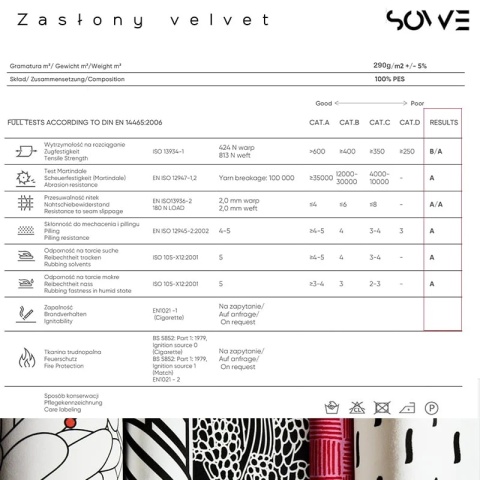 Komplet 2 szt zasłon zaciemniających ARABESQUE welurowe designerskie z grafiką