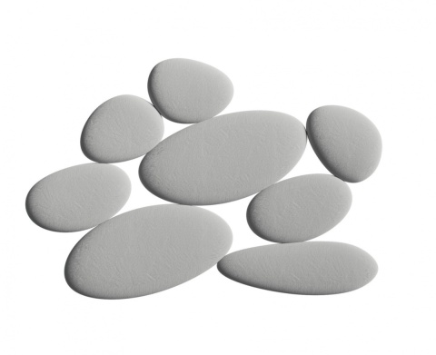Łóżko tapicerowane STONE designerskie i nietuzinkowe kamienie do sypialni