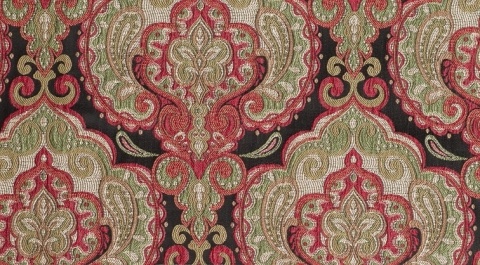 Łóżko tapicerowane z zagłówkiem PALAZZO designerskie ze wzorem jasny brąz do sypialni