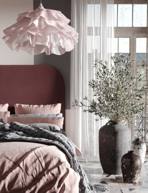 Łóżko tapicerowane z zagłówkiem PLUM 5 designerskie do sypialni