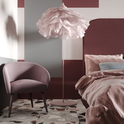 Łóżko tapicerowane z zagłówkiem PLUM 5 designerskie do sypialni