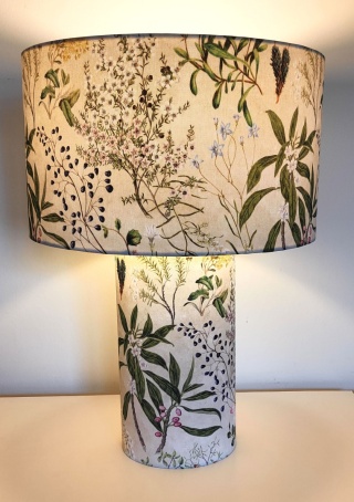 Lampa stołowa VEGETAL – wys. 50 cm, dwa abażury