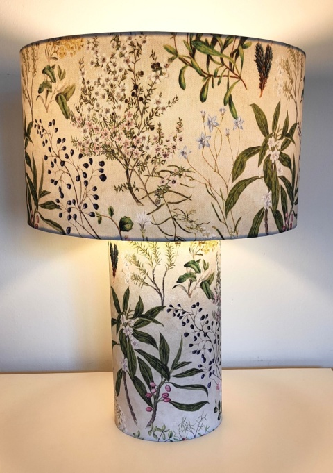 Lampa stołowa VEGETAL – wys. 50 cm, dwa abażury