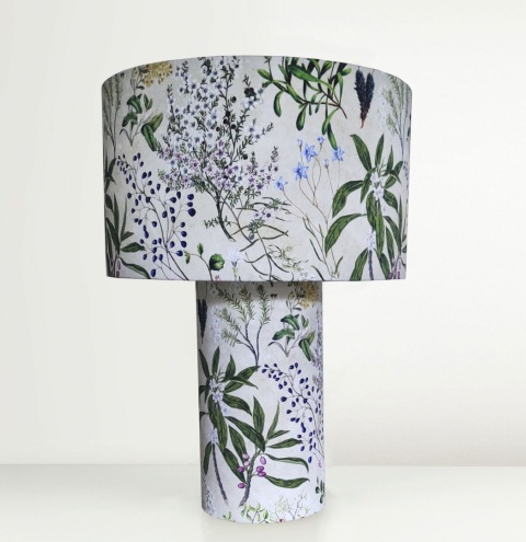 Lampa stołowa VEGETAL – wys. 50 cm, dwa abażury