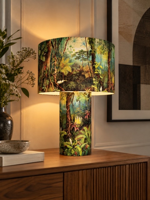 Lampa stołowa Paradiso – wys. 50 cm, zielona