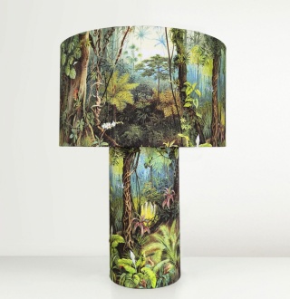 Lampa stołowa Paradiso – wys. 50 cm, zielona