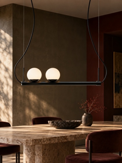 Lampa wisząca LIGNE - czarna