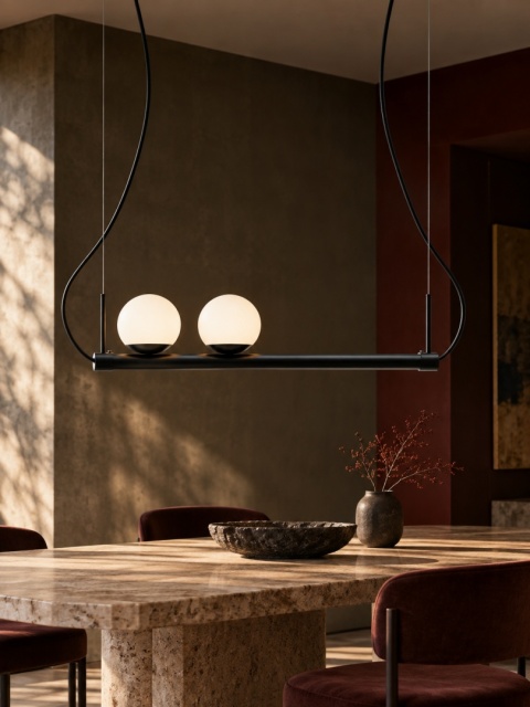 Lampa wisząca LIGNE - czarna