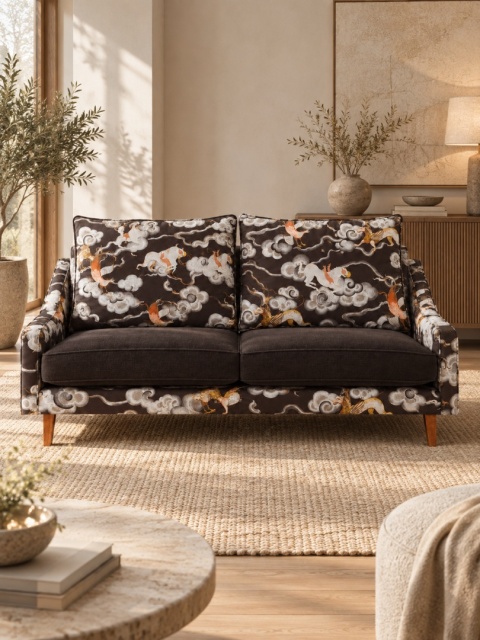 Sofa CYGNUS 2,5-osobowa - 178 cm, żakardowa, wzorzysta, kolekcja 2027