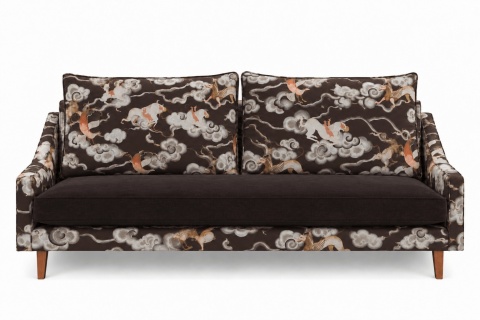 Sofa CYGNUS 3-osobowa - 210 cm, żakardowa, wzorzysta, kolekcja 2027