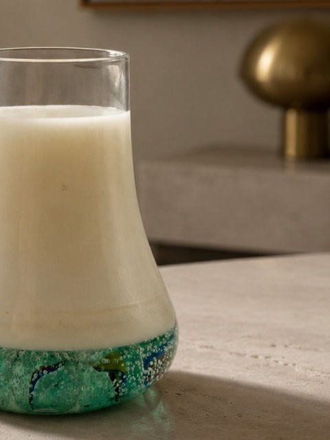 Świeca sojowa AQUA REVERIE zapachowa z żelowym dnem i naturalnymi kamieniami w eleganckiej formie