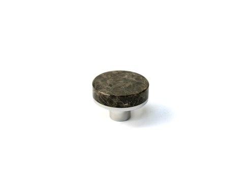 Uchwyt meblowy ROUND - Ø 40 mm, Emperador Dark, stal nierdzewna