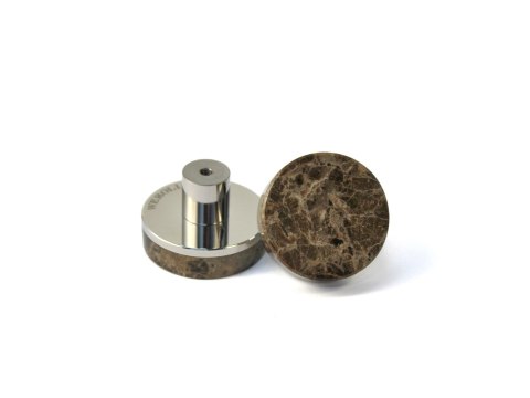 Uchwyt meblowy ROUND - Ø 40 mm, Emperador Dark, stal nierdzewna