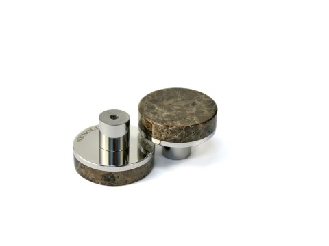 Uchwyt meblowy ROUND - Ø 40 mm, Emperador Dark, stal nierdzewna