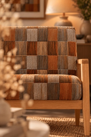 Sofa LACERTA 2 - osobowa - 139 cm, Sekani Cinnamon kolekcja 2027