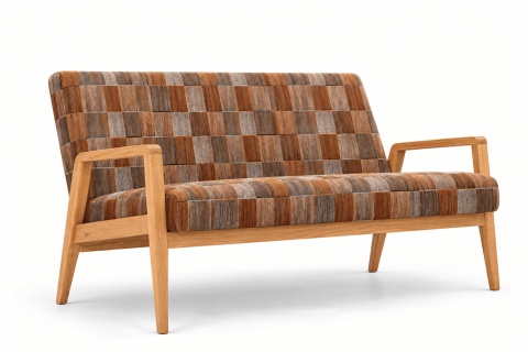 Sofa LACERTA 2 - osobowa - 139 cm, Sekani Cinnamon kolekcja 2027