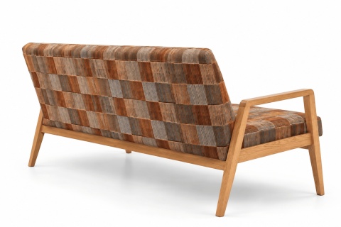 Sofa LACERTA 2 - osobowa - 139 cm, Sekani Cinnamon kolekcja 2027