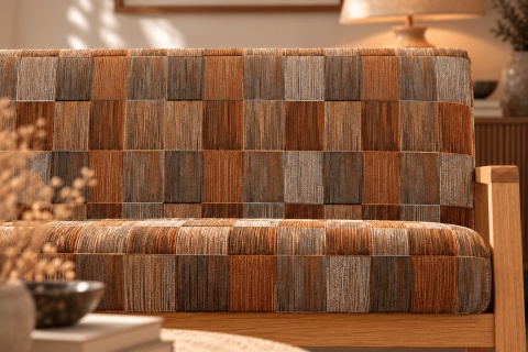 Sofa LACERTA 2 - osobowa - 139 cm, Sekani Cinnamon kolekcja 2027