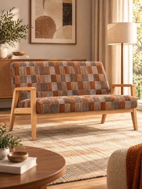 Sofa LACERTA 2 - osobowa - 139 cm, Sekani Cinnamon kolekcja 2027
