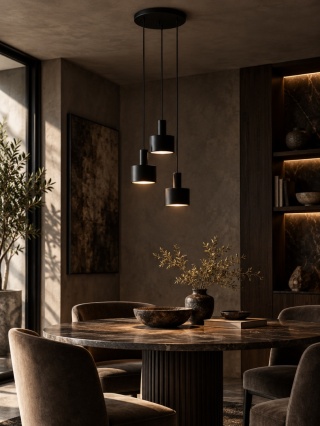 Lampa sufitowa ENKEL 3P - czarna 3-punktowa