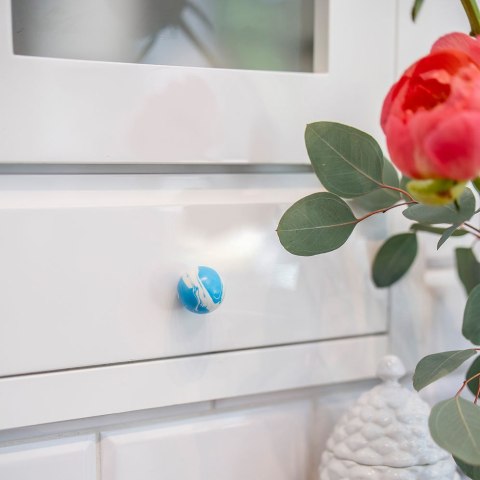 Uchwyt Meblowy Duo White Azure Blue