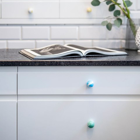 Uchwyt Meblowy Duo White Azure Blue