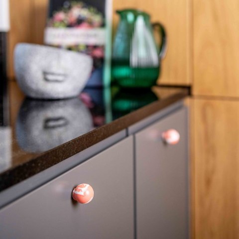 Uchwyt Meblowy Duo White Cherry Red