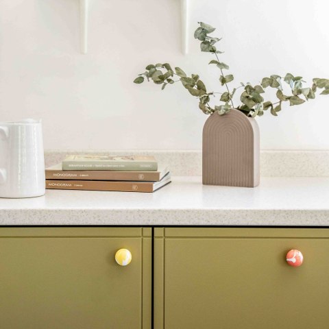 Uchwyt Meblowy Duo White Cherry Red