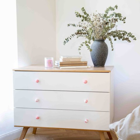 Uchwyt Meblowy Duo White Pink