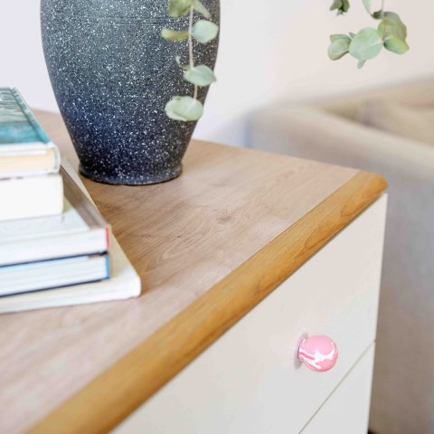 Uchwyt Meblowy Duo White Pink