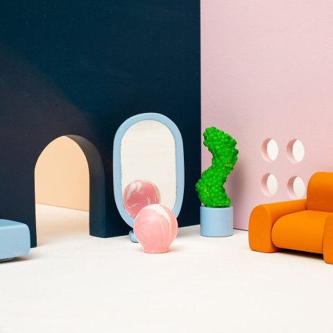 Uchwyt Meblowy Duo White Pink