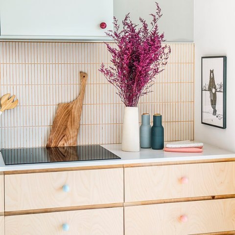 Uchwyt Meblowy Light Blue & Black Melange