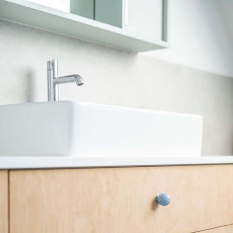 Uchwyt Meblowy Light Blue & White Melange