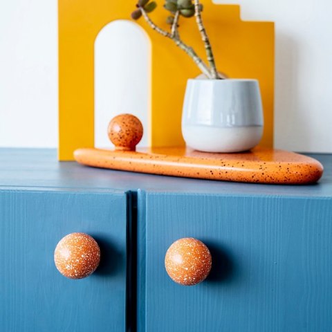 Uchwyt Meblowy Orange & White Melange