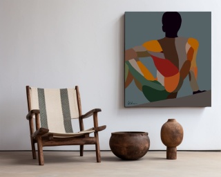 Obraz DIGITAL PAINTING - DREAMER 100 x 100 cm drukowany na plótnie