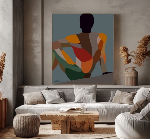 Obraz DIGITAL PAINTING - DREAMER 100 x 100 cm drukowany na plótnie