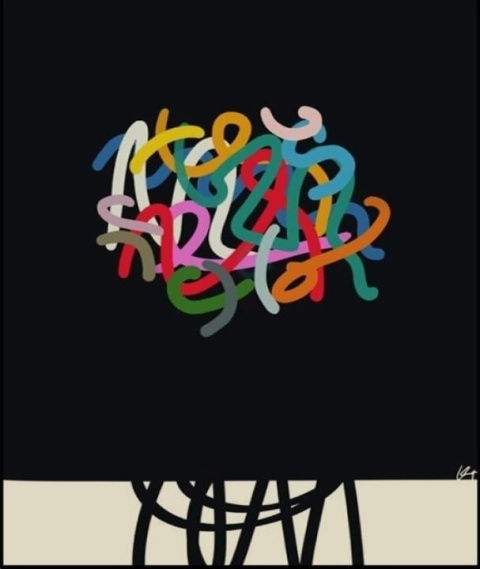 Obraz DIGITAL PAINTING - FLOWERS 80 x 100 cm drukowany na plótnie