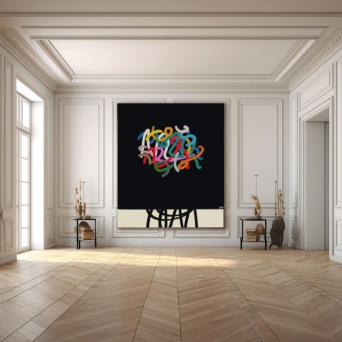 Obraz DIGITAL PAINTING - FLOWERS 80 x 100 cm drukowany na plótnie